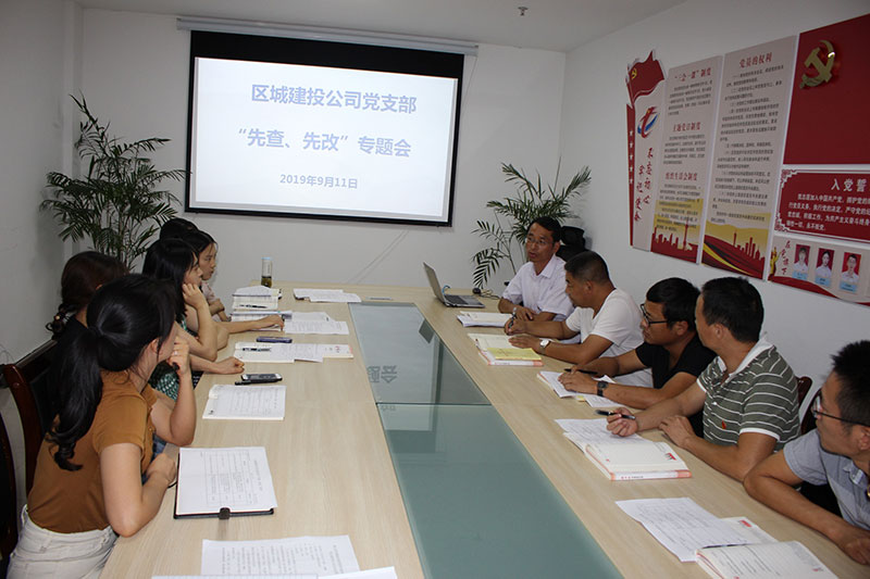 區(qū)城建投公司黨支部開(kāi)展“先學(xué)、先查、先改”工作 預(yù)熱 “不忘初心、牢記使命”主題教育工作